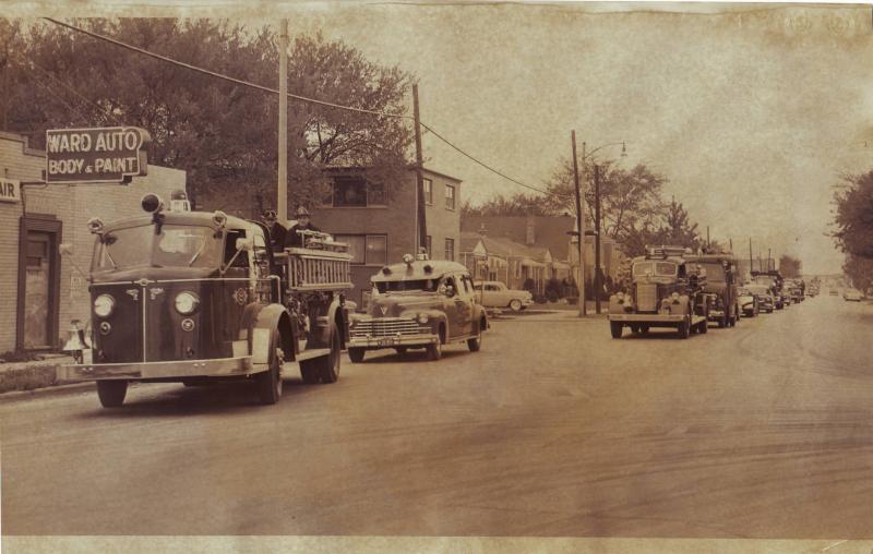Ward Auto Body in 1957